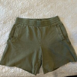 Aerie Green Shorts with Elastic Waistband